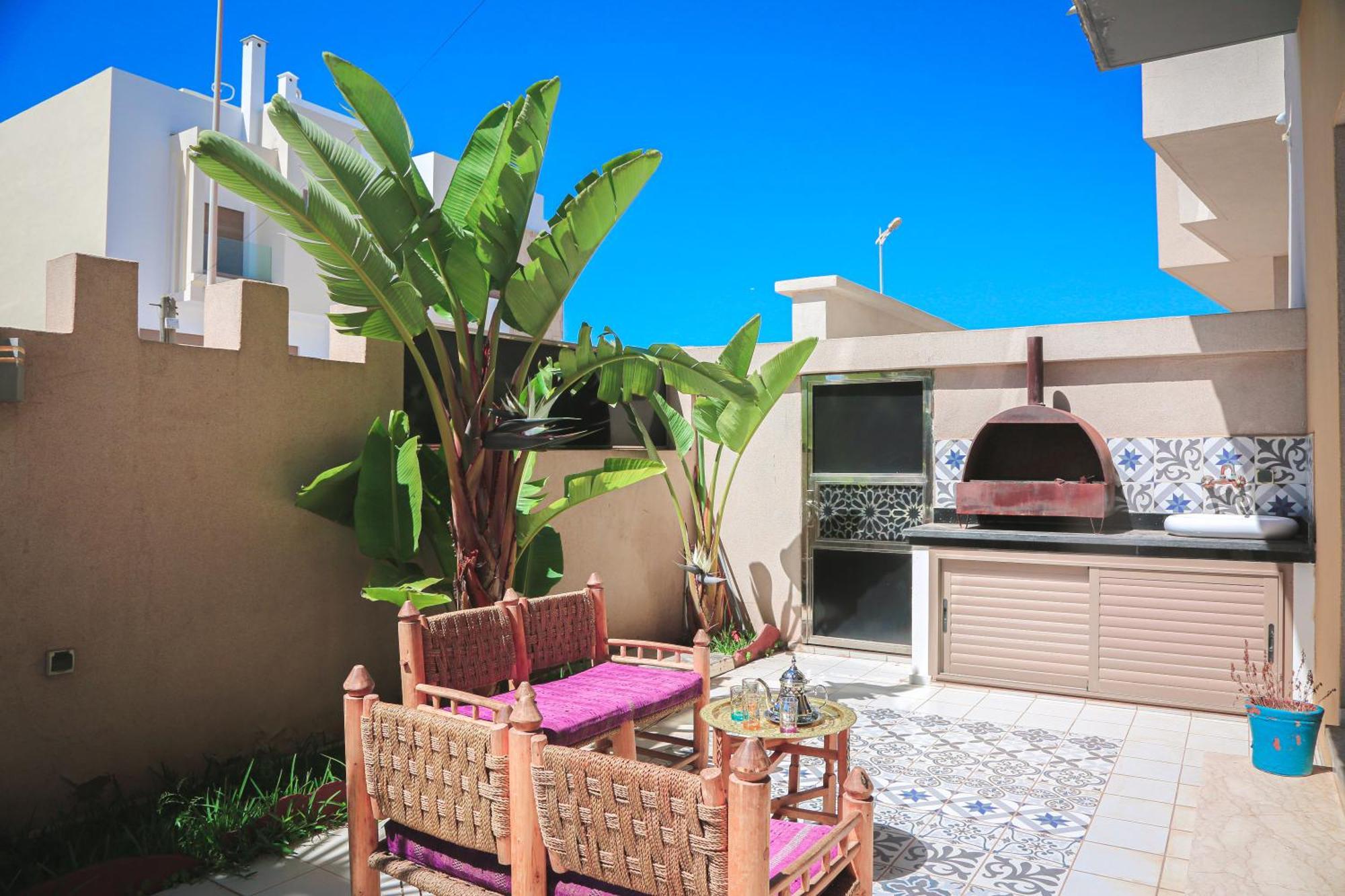 Villa Moderne A 5 Min De La Plage Avec Jardin Et 3 Salons Эс-Сувейра Экстерьер фото